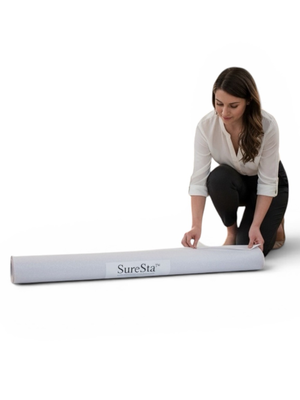 SureSta French Lace Aisle Runner - White